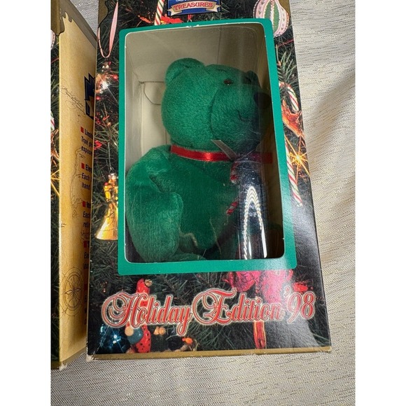 set of four "Limited Treasures Holiday Edition '98" collectible bears New in box - Picture 4 of 9